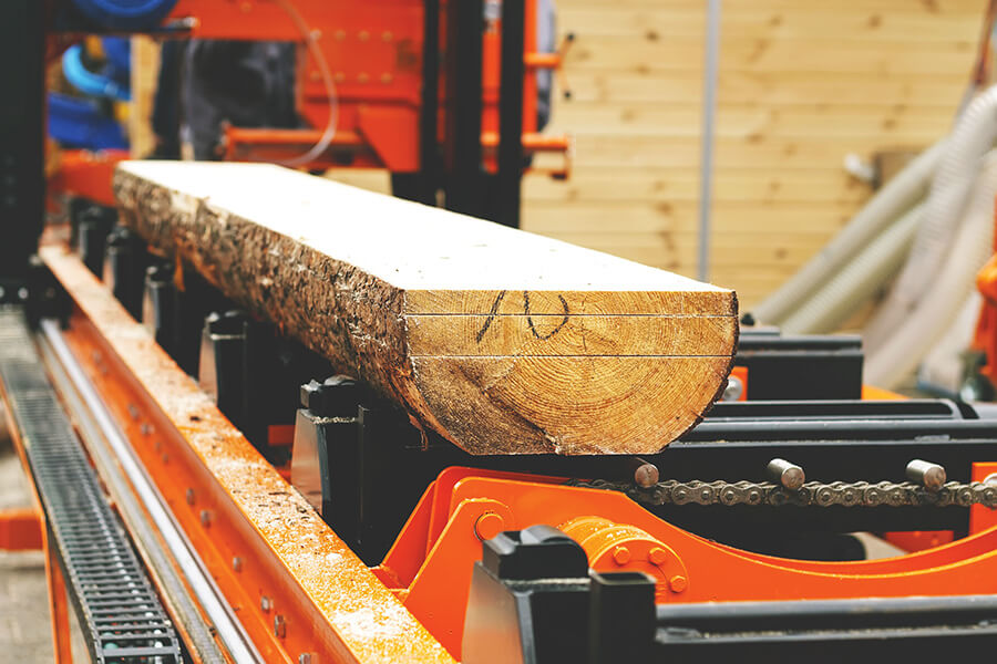 sawmill high-force application