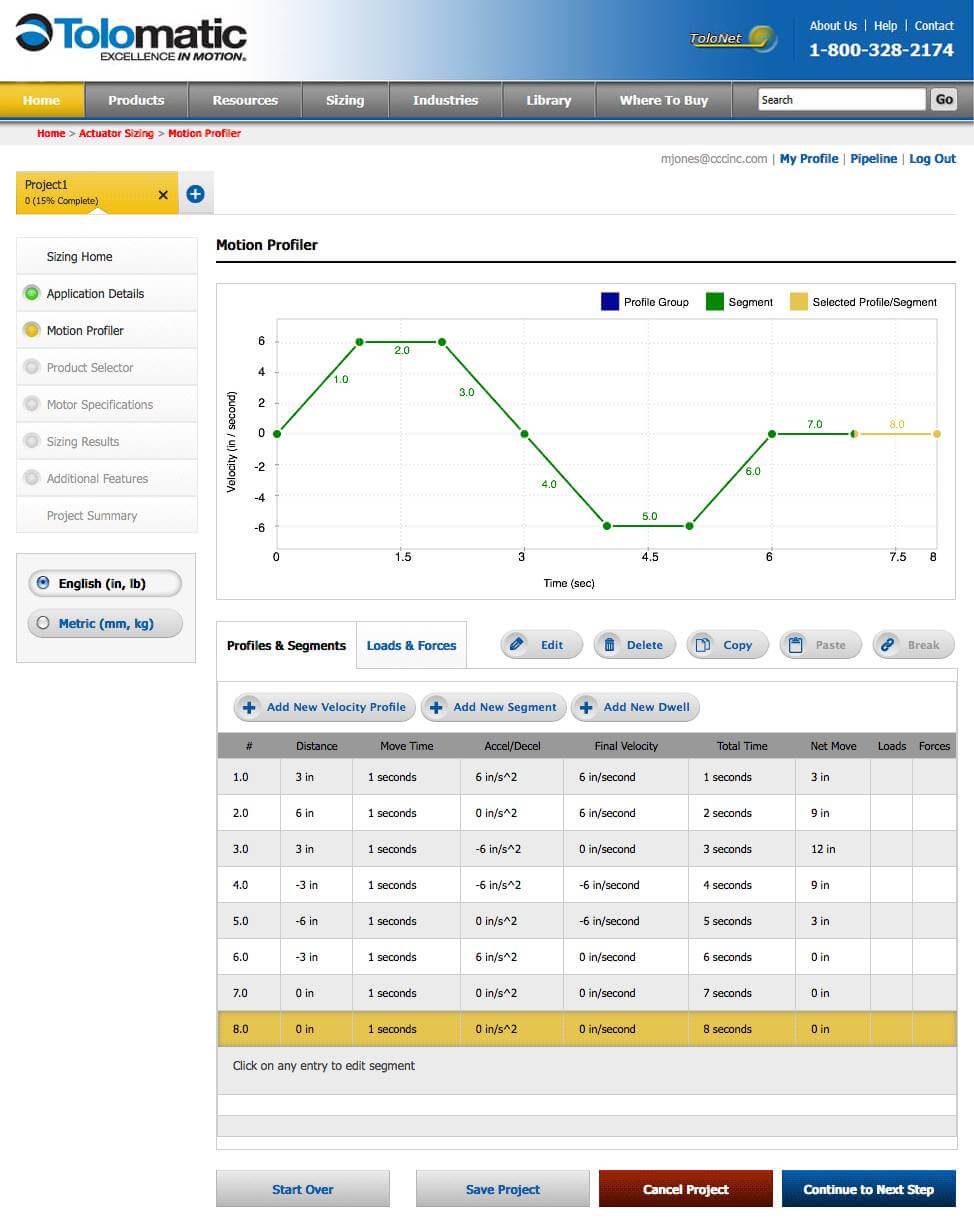 electric actuator sizing software