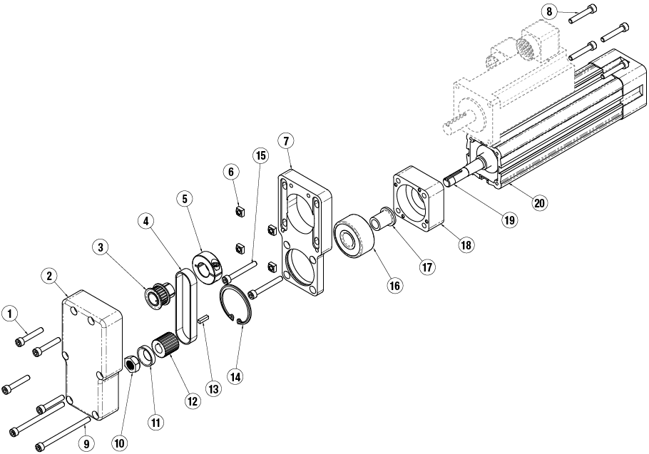 RSA 24 RP exploded view