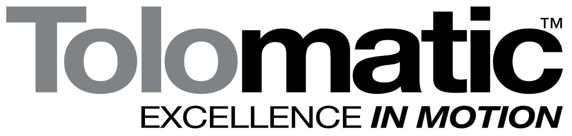 Tolomatic logo in black and grey only