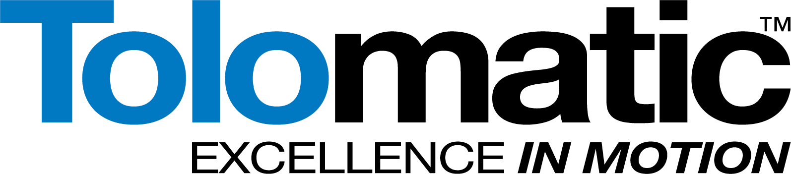 Tolomatic 2 color logo with tagline